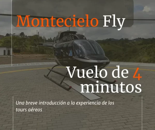 Vuelo de 4 minutos Aventura Aérea Inicial sobre Montecielo y El Peñol